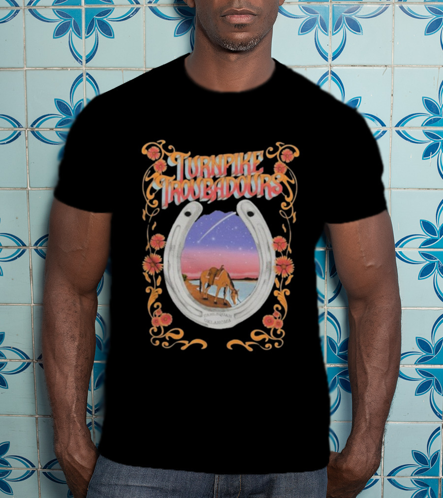Turnpike Troubadours Washington DC Nov 7 2025 Horseshoe Oklahoma Sunset Scene T-Shirt