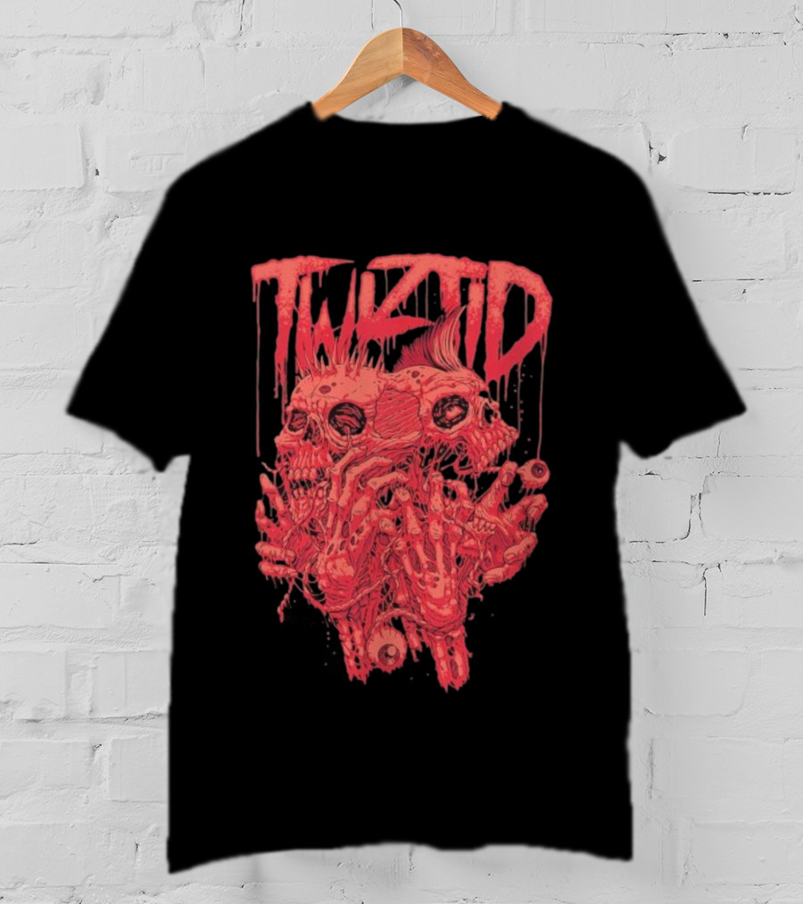 Twiztid Skeletons Bloody Dripping Skull Twiztid T-Shirt