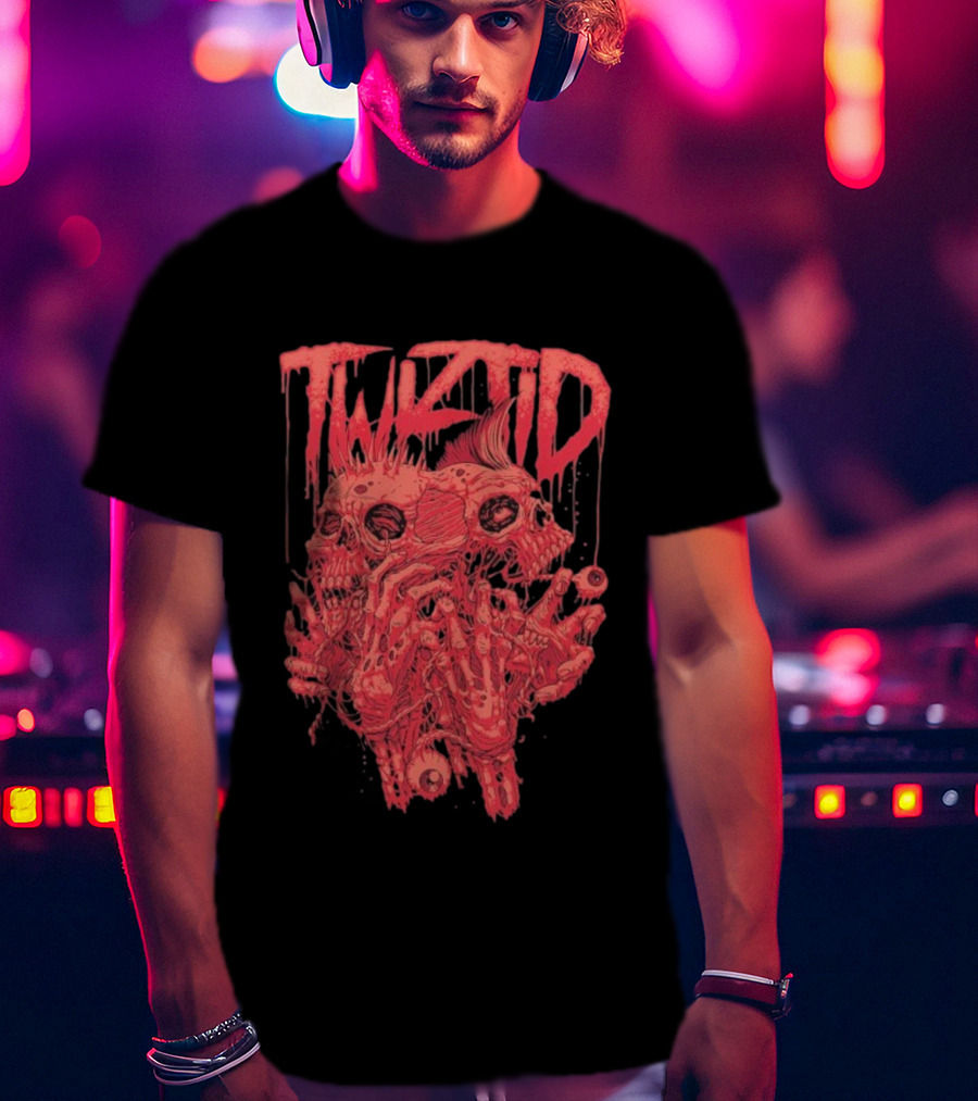 Twiztid Skeletons Bloody Dripping Skull Twiztid T-Shirt