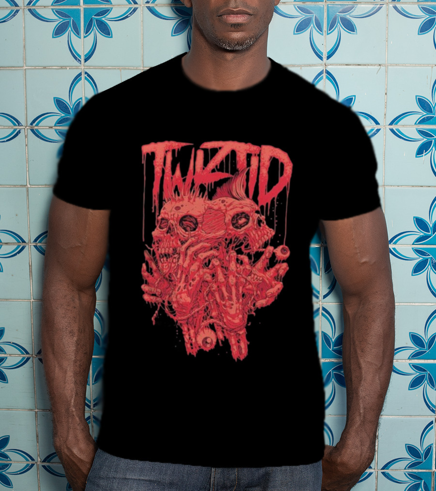 Twiztid Skeletons Bloody Dripping Skull Twiztid T-Shirt