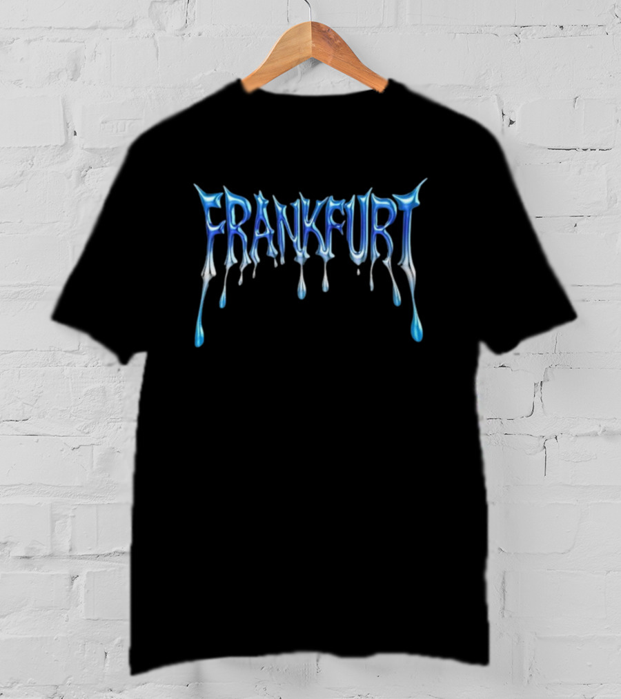 Vega Frankfurt Dripping Text Style T-Shirt