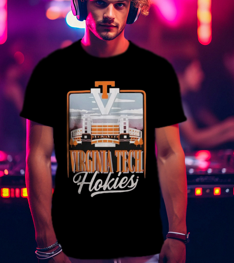 Virginia Tech Hokies Lane Stadium VT Travis Field Tailgate Football Atmosphere T-Shirt