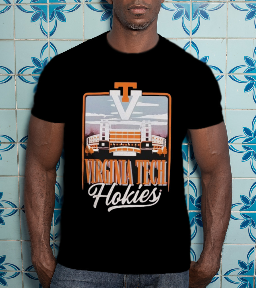 Virginia Tech Hokies Lane Stadium VT Travis Field Tailgate Football Atmosphere T-Shirt