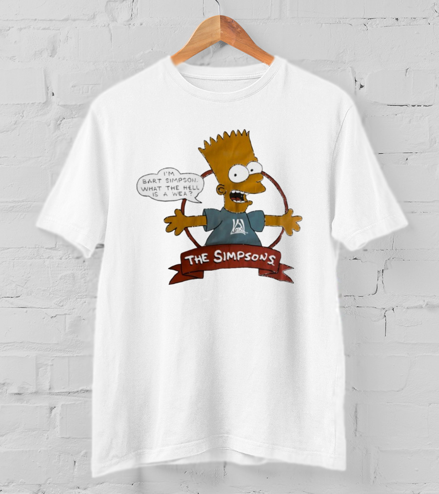 The Simpsons Bart Simpson What The Hell Is A Wea T-Shirt