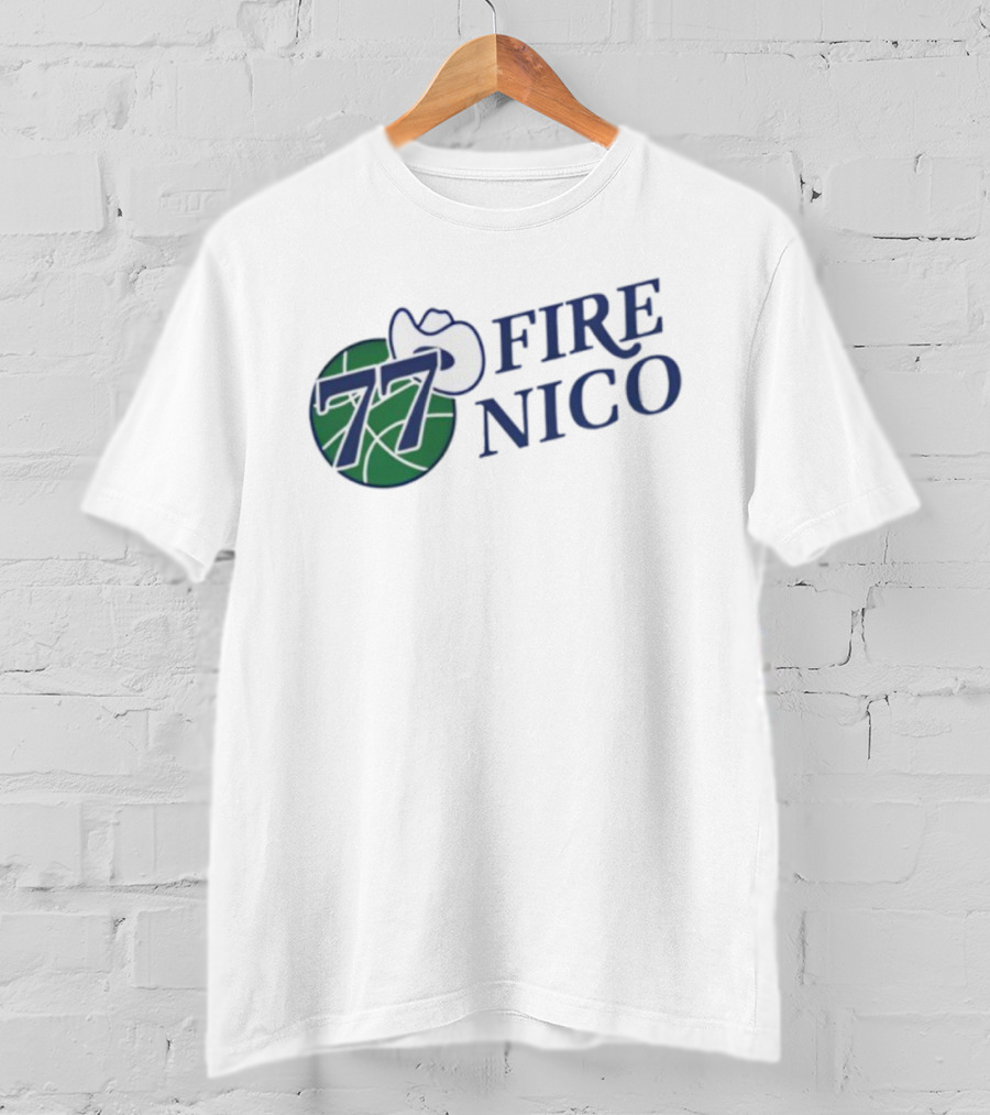 Fire Nico 77 Basketball Cowboy Hat T-Shirt