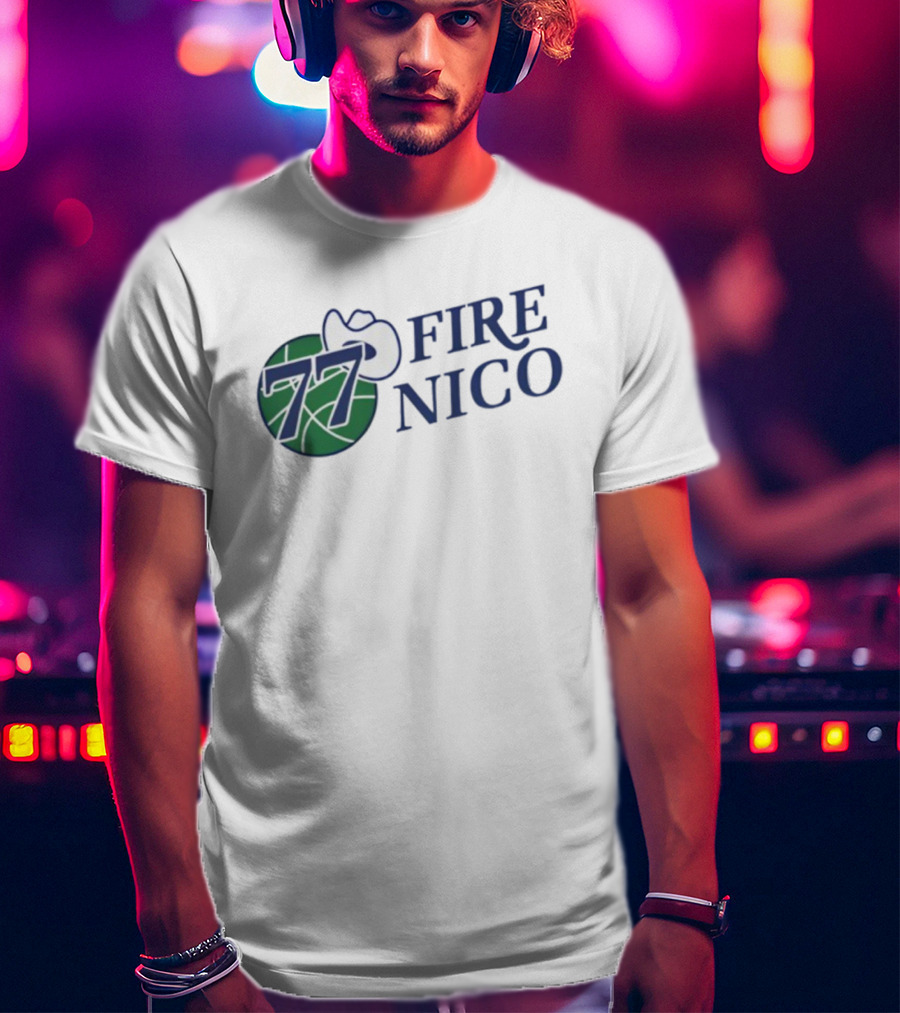 Fire Nico 77 Basketball Cowboy Hat T-Shirt