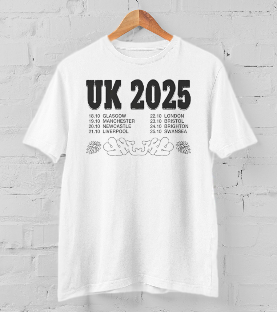 Higher Power UK Tour 2025 Glasgow Manchester Newcastle Liverpool London Bristol Brighton Swansea T-Shirt