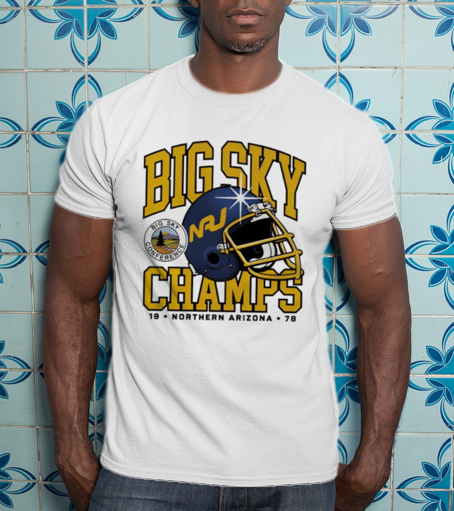 Big Sky Champs 1978 Northern Arizona NAU Football Conference Victory T-Shirt