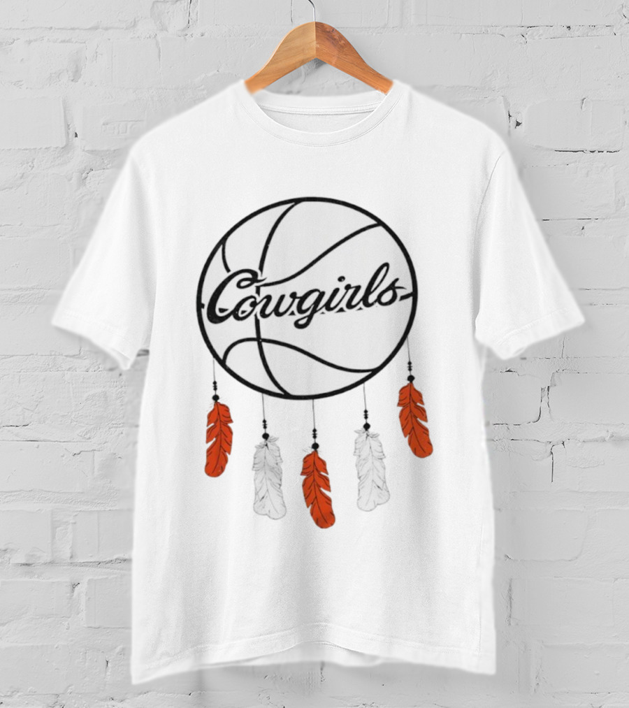 Oklahoma State Cowgirls Basketball Dreamcatcher Feathers T-Shirt