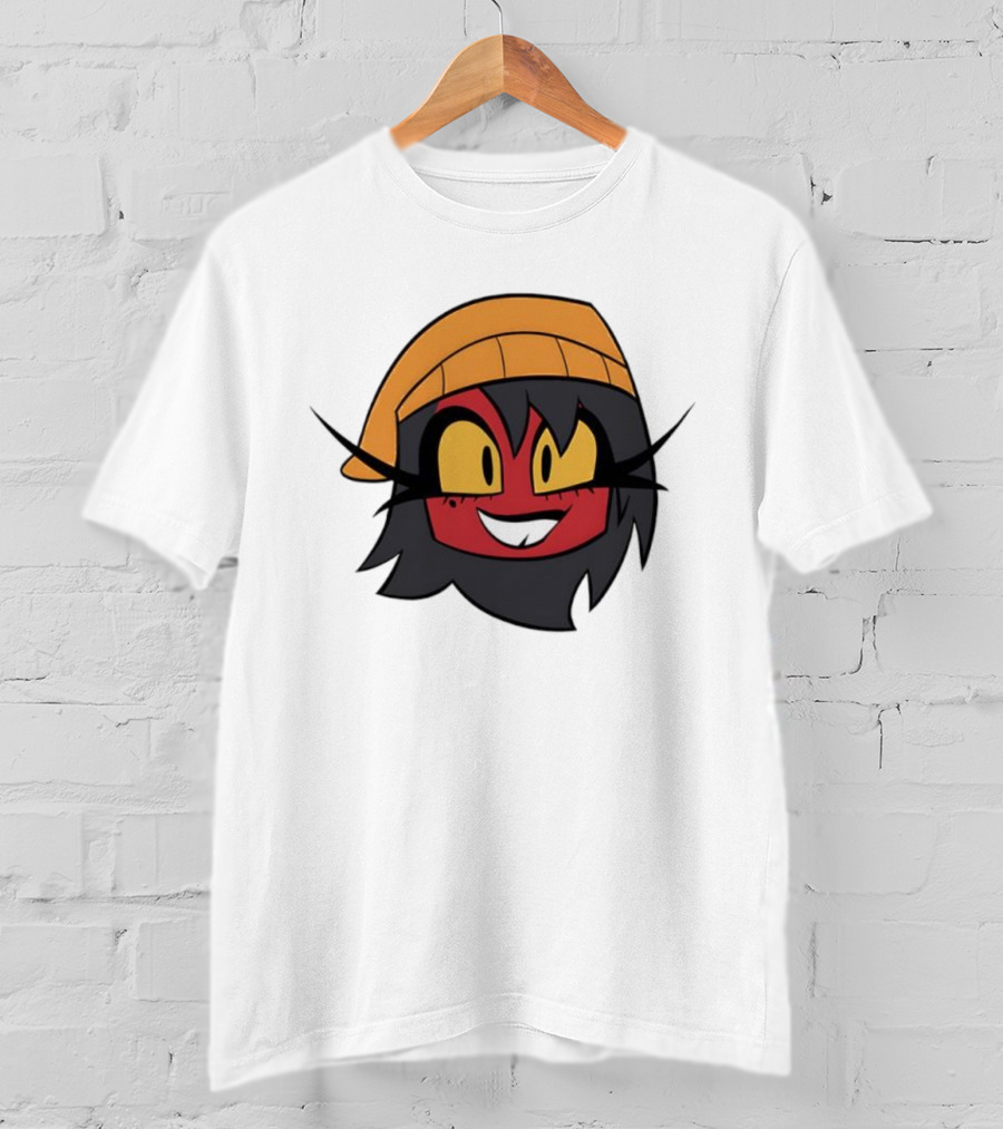 Unhappy Campers Millierd Red-Faced Character With Orange Hat And Yellow Eyes T-Shirt