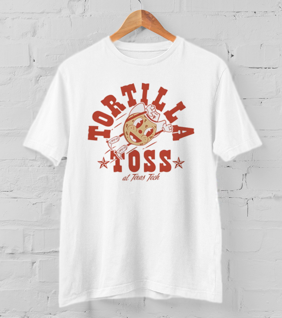 Tortilla Toss Character At Texas Tech Fun Event T-Shirt