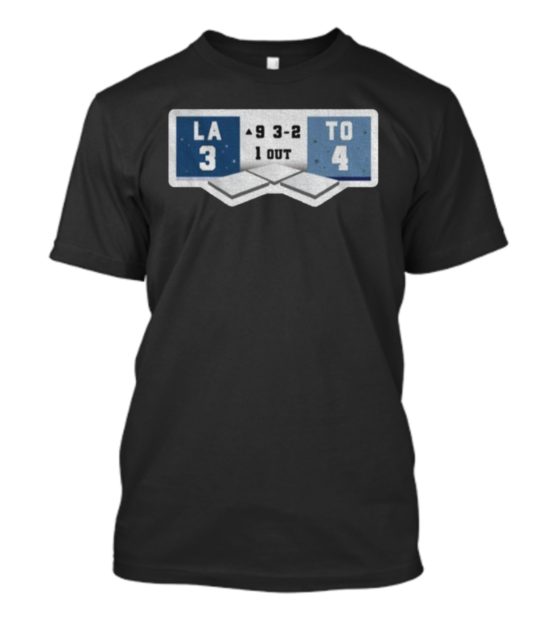 2025 MLB Los Angeles 3 Vs Toronto 4 WS Scoreboard 9th Inning T-Shirt