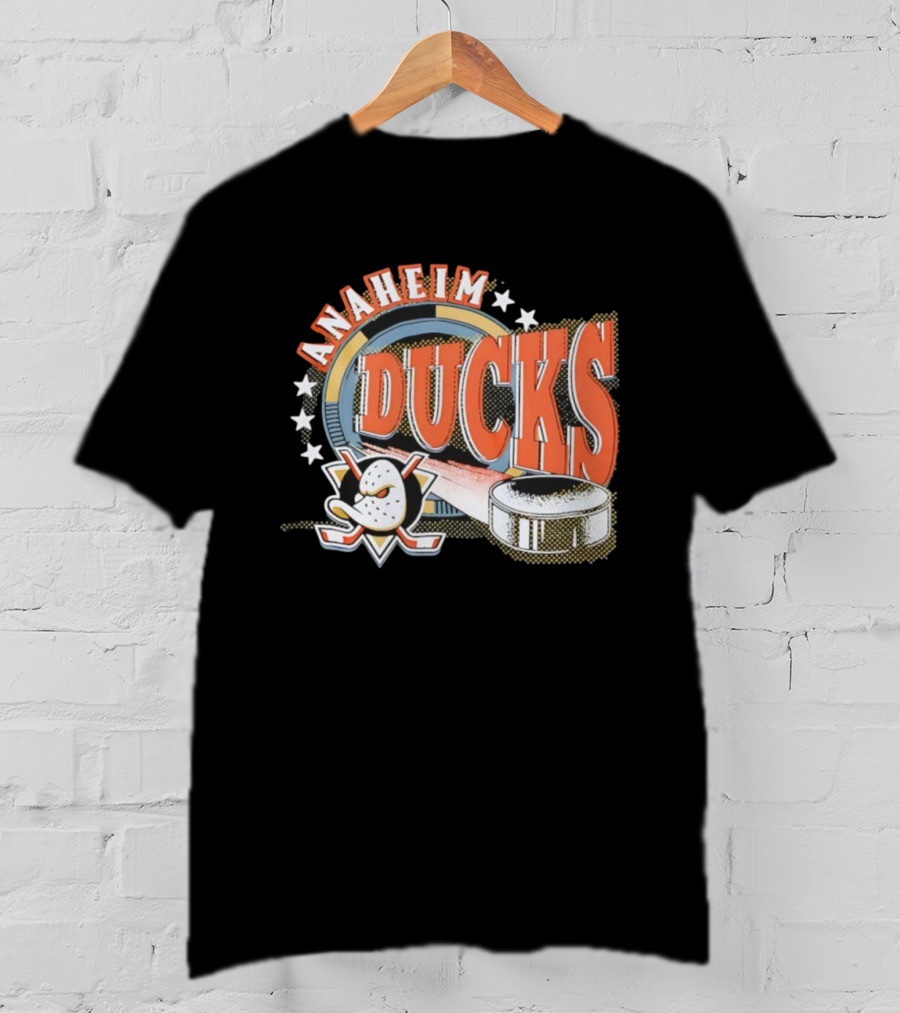 Anaheim Ducks Hockey Mask Puck NHL Team T-Shirt