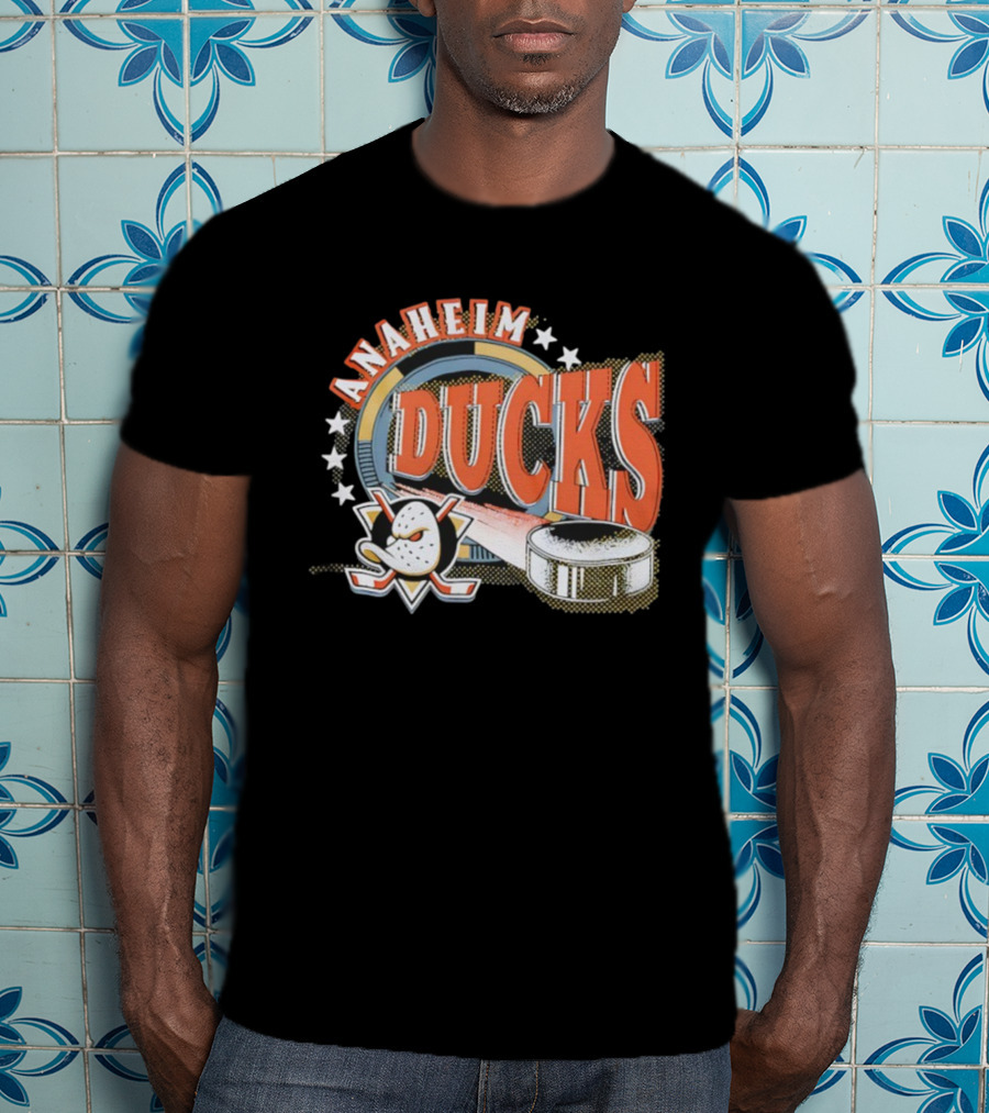 Anaheim Ducks Hockey Mask Puck NHL Team T-Shirt