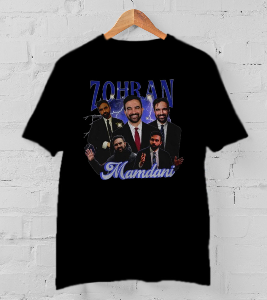 Zohran Mamdani Campaign New York Lightning Theme T-Shirt