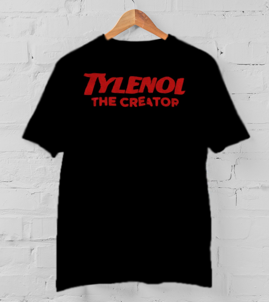 Tylenol The Creator Red Text Apparel T-Shirt