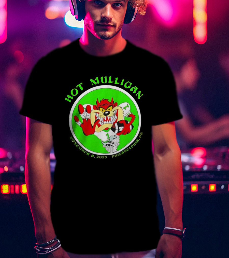Hot Mulligan The Fillmore Philadelphia Nov 8th 2025 Looney Tunes Character T-Shirt