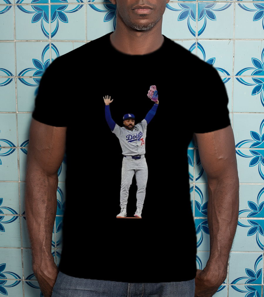 Justin Dean Meme Los Angeles Dodgers MLB Baseball Player World Series 2025 T-Shirt