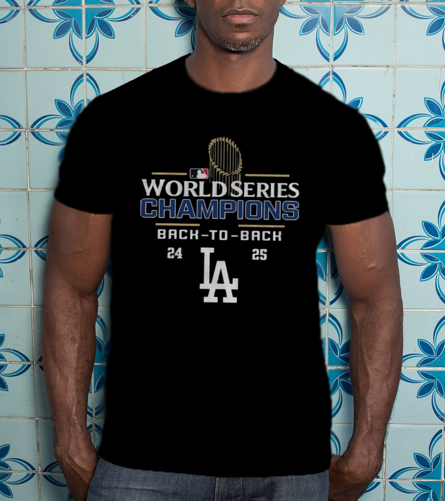 Los Angeles Dodgers World Series Champions Back-to-Back 24 25 T-Shirt