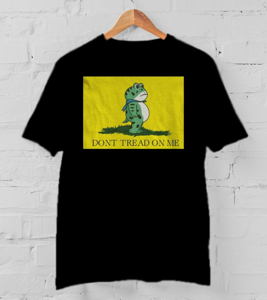 Portland I.C.E. Protest Frog Don't Tread On Me Gadsden Flag T-Shirt