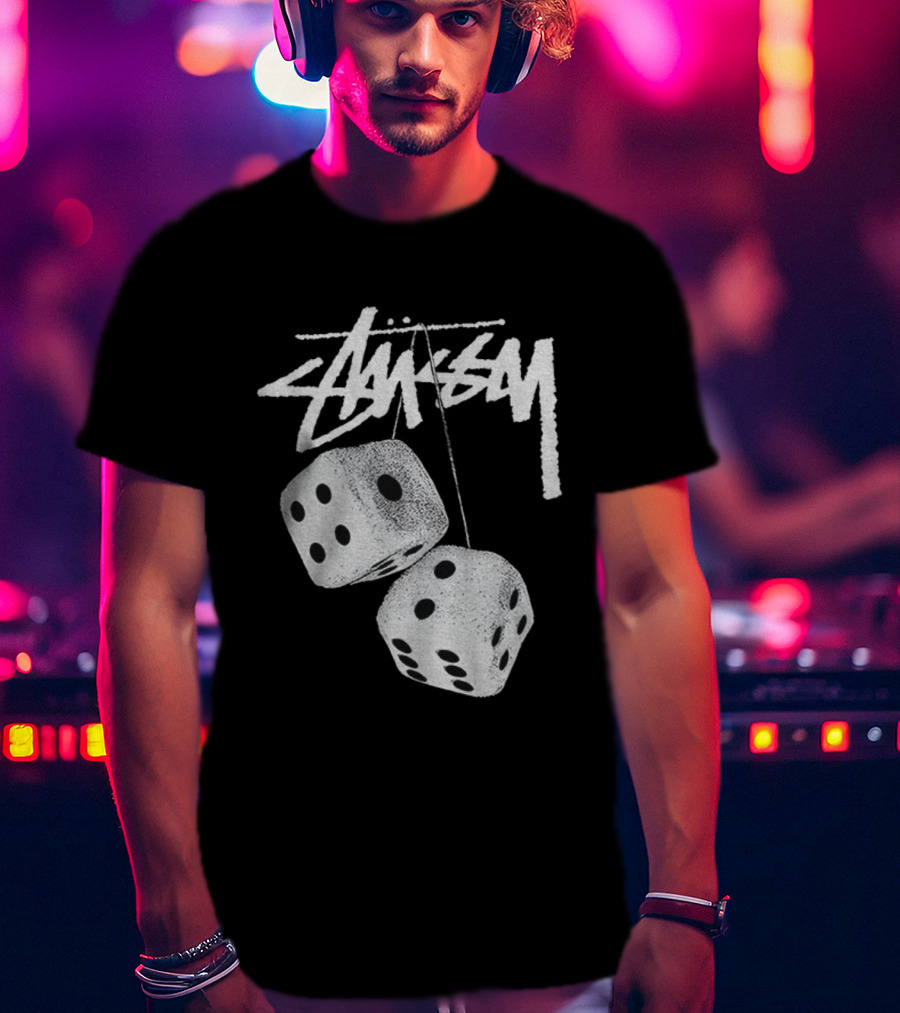Stussy Hanging Dice Vintage Style T-Shirt