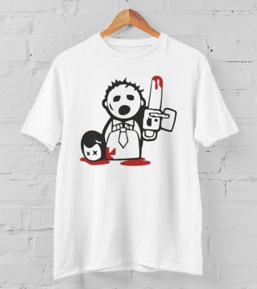 Jarek Stankiewicz Nora Zombie Nation Chainsaw Cartoon T-Shirt