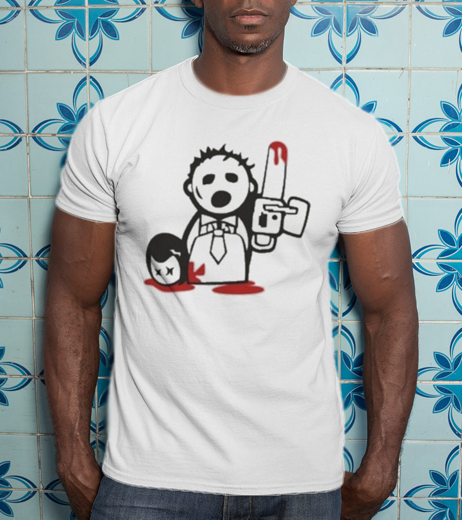 Jarek Stankiewicz Nora Zombie Nation Chainsaw Cartoon T-Shirt
