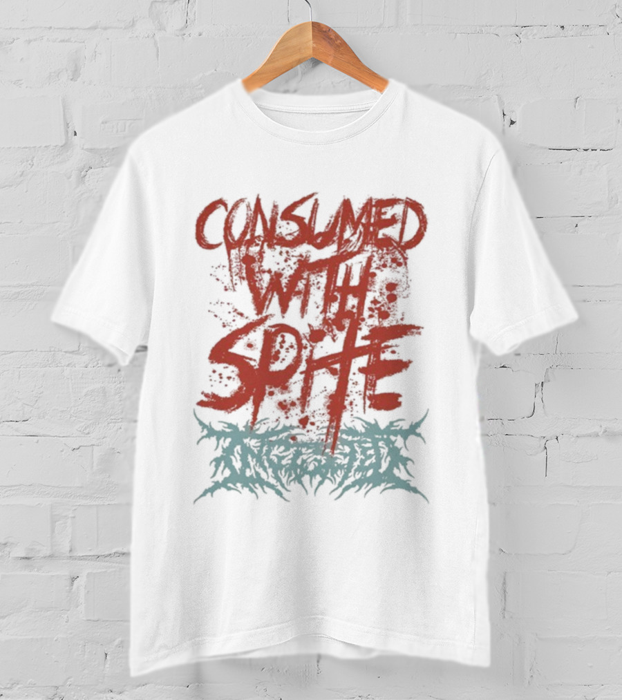 Ingested Consumed With Spite Metal Music Band Typography T-Shirt