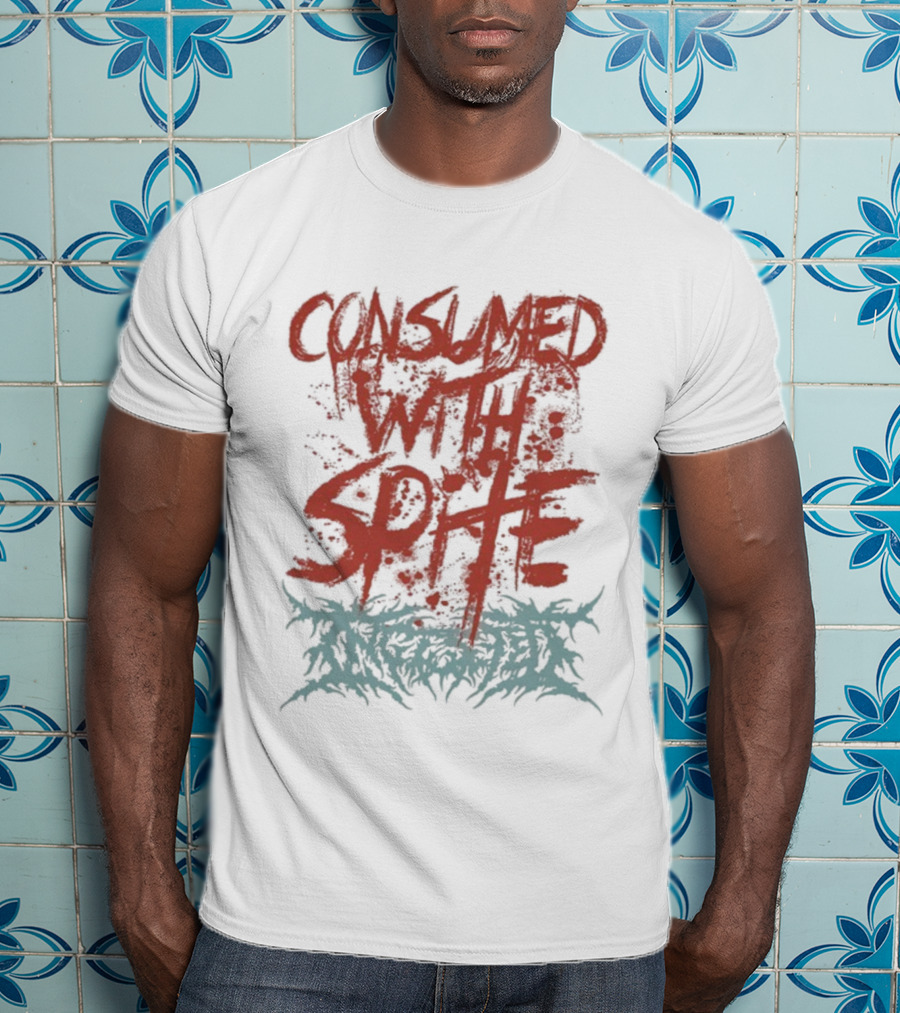 Ingested Consumed With Spite Metal Music Band Typography T-Shirt