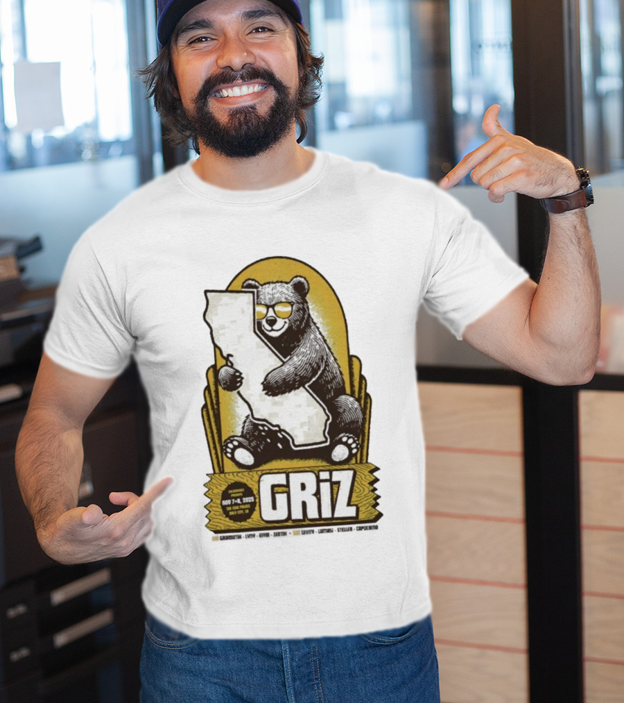 GRiZ November 7-8 2025 The Fox Theater Oakland California Bear T-Shirt