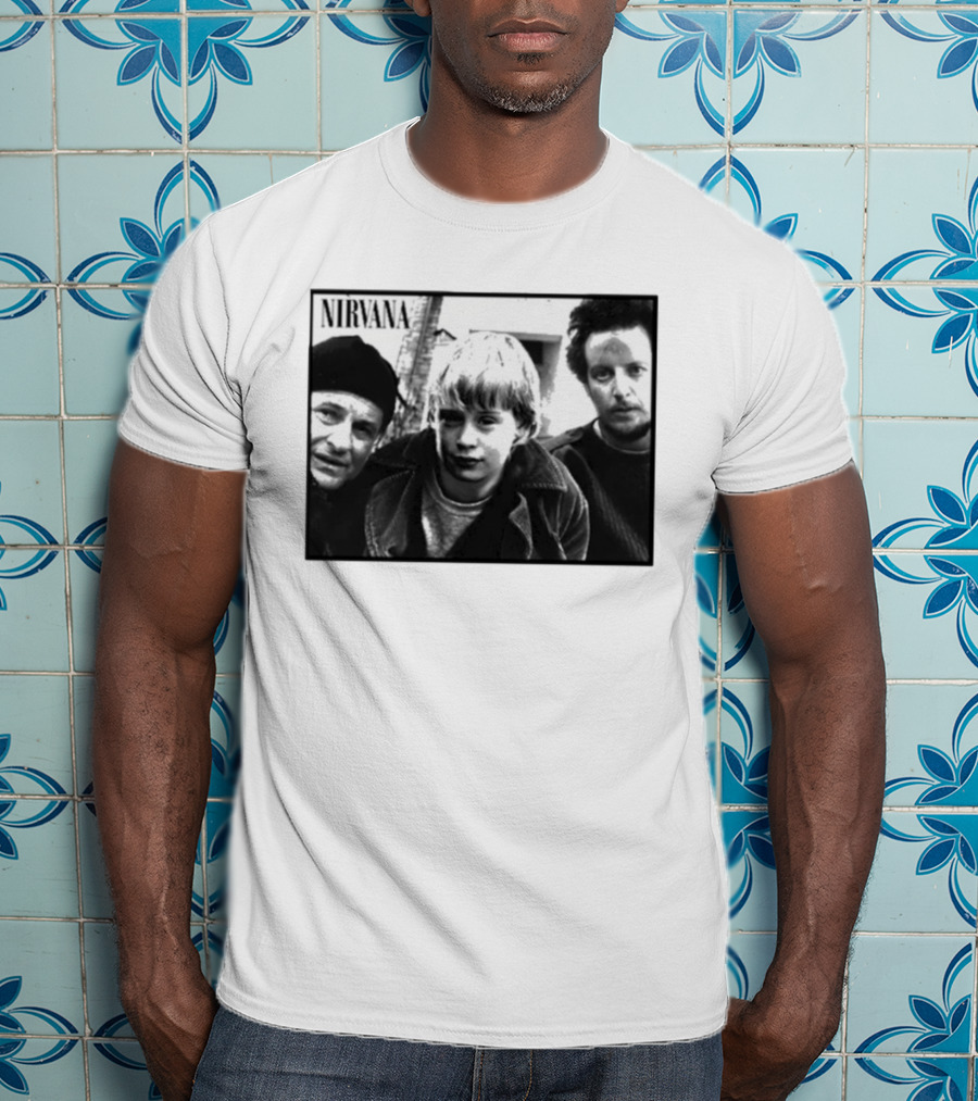 Nirvana Meets Home Alone Mashup Holiday Edition T-Shirt