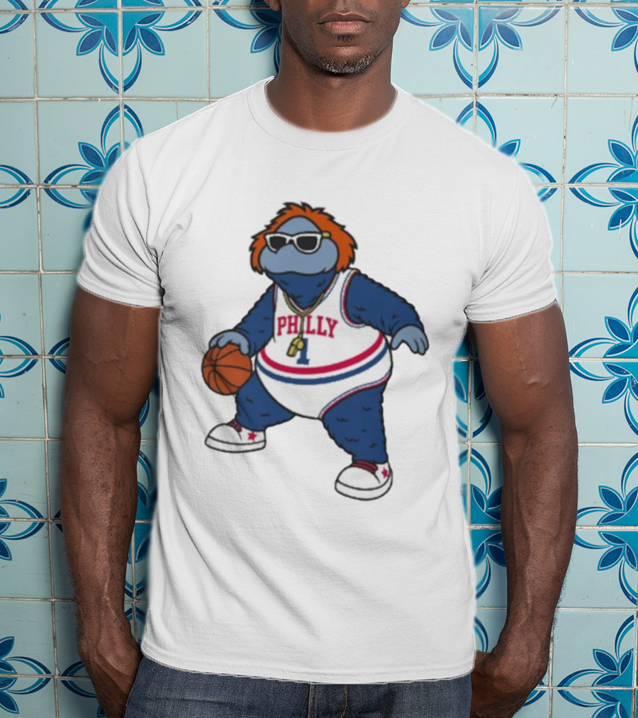 Philadelphia 76ers Philly Mascot Basketball Character T-Shirt