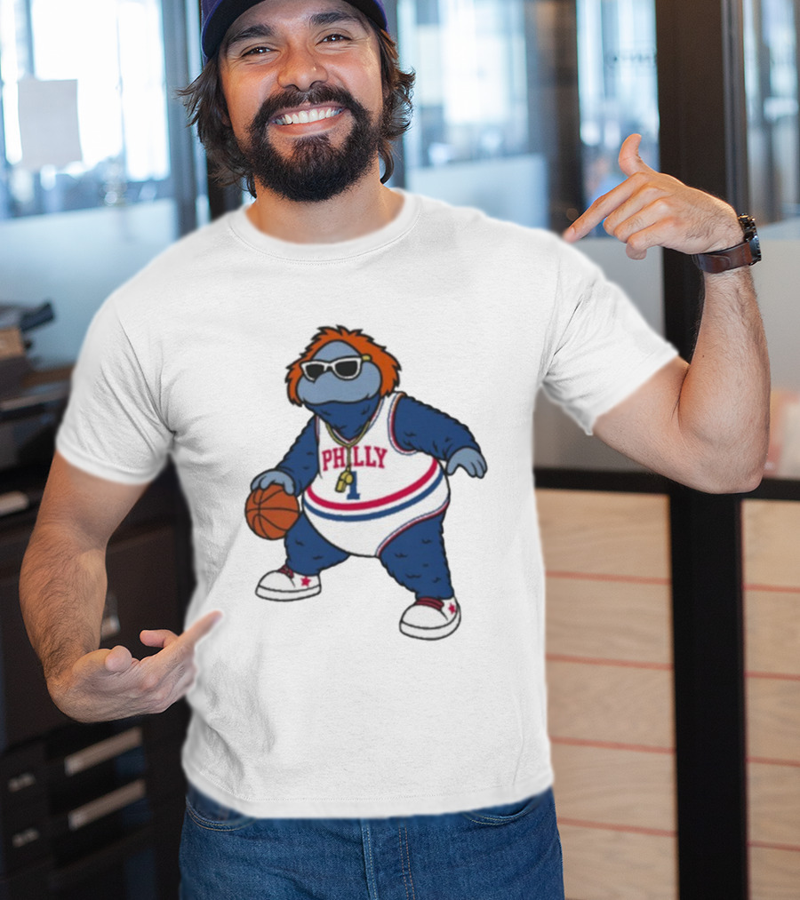 Philadelphia 76ers Philly Mascot Basketball Character T-Shirt