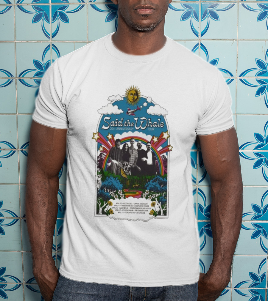 Said The Whale 20th Anniversary Tour 2026 Victoria Vancouver Calgary Edmonton Toronto T-Shirt