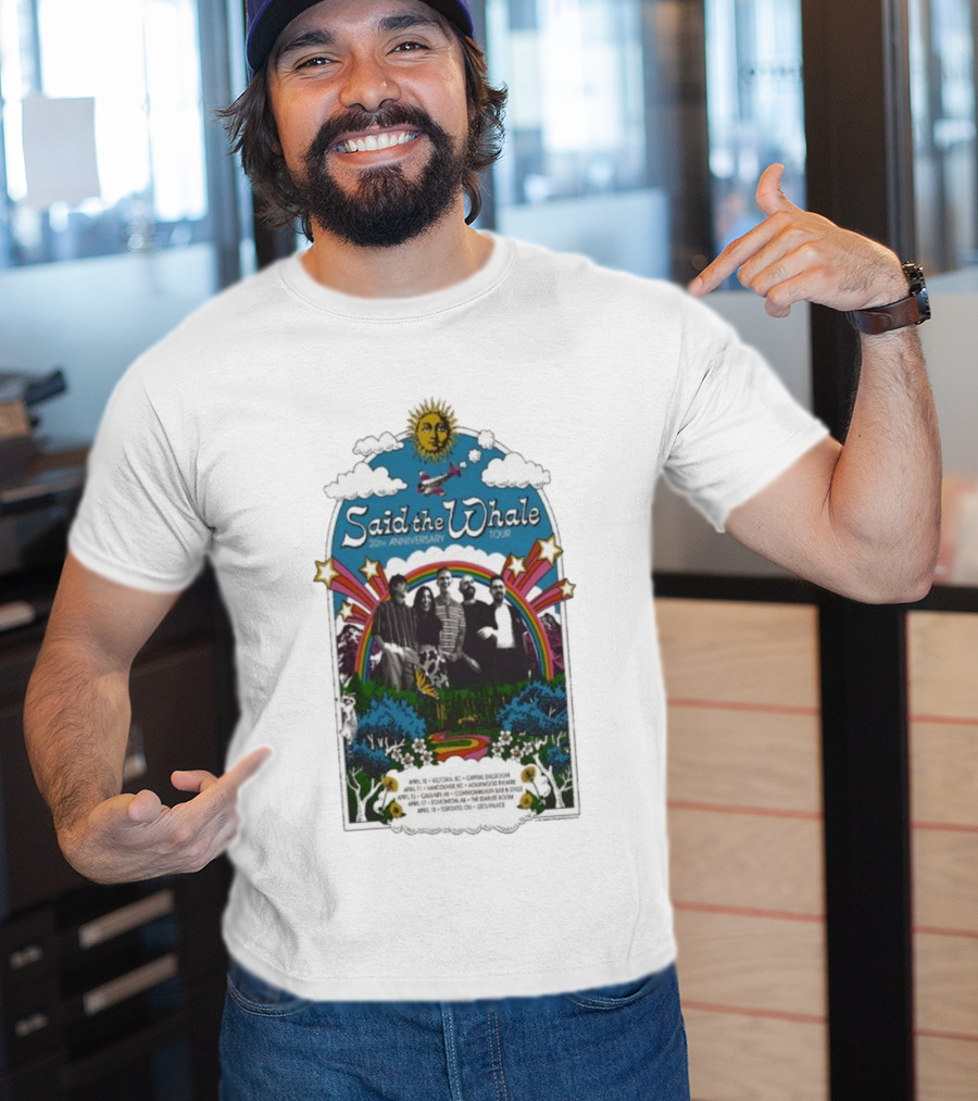 Said The Whale 20th Anniversary Tour 2026 Victoria Vancouver Calgary Edmonton Toronto T-Shirt