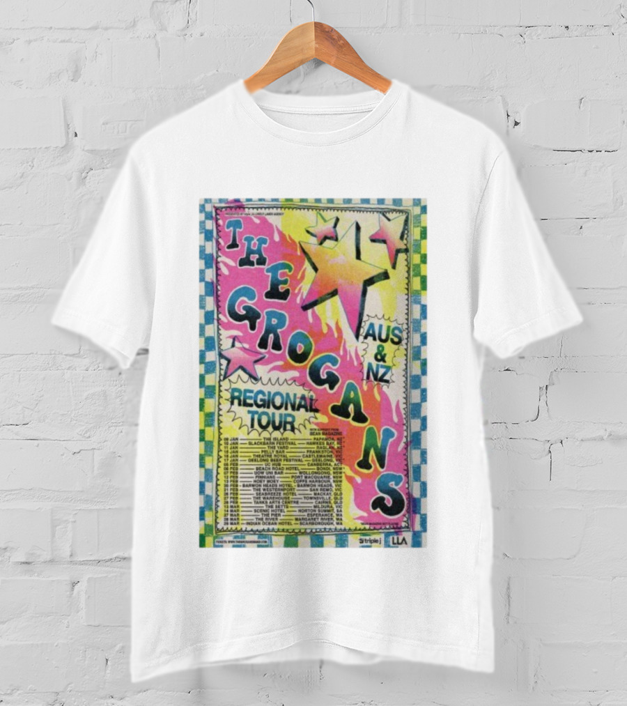 The Grogans AUS NZ Regional Tour Triple J 2026 T-Shirt