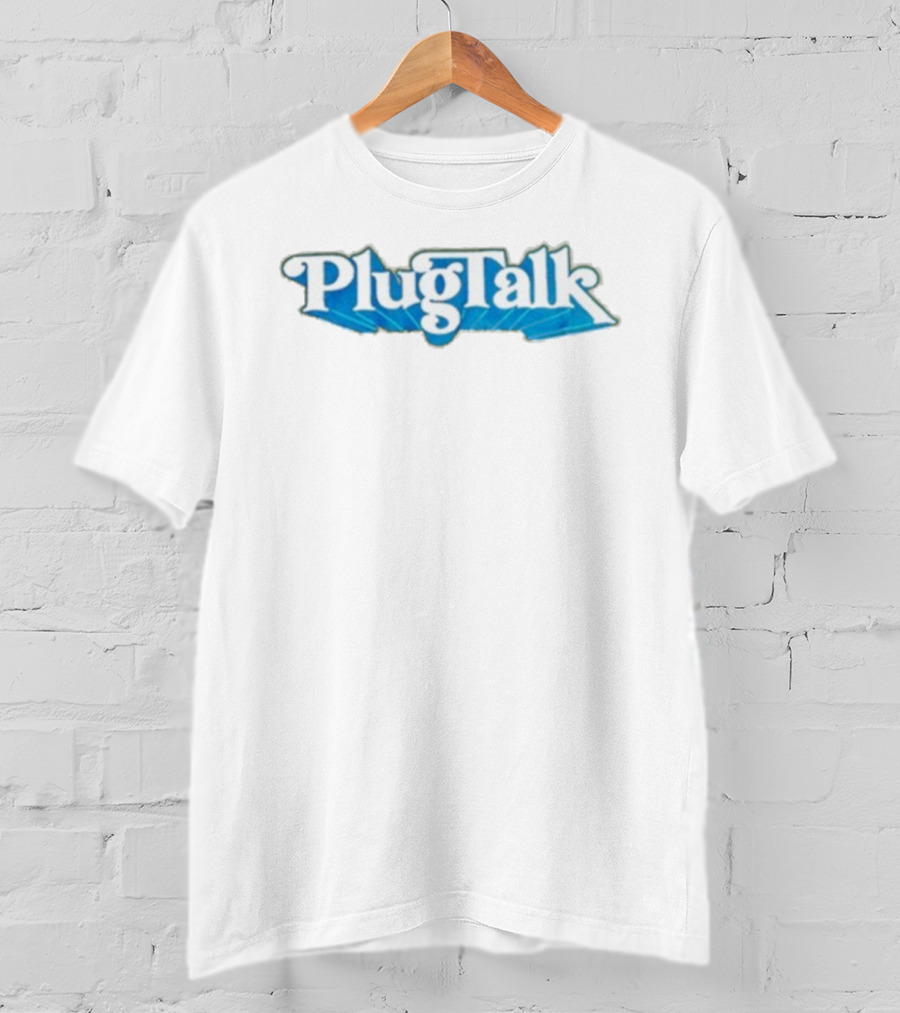 Adam22 PlugTalk Blue Font Style T-Shirt