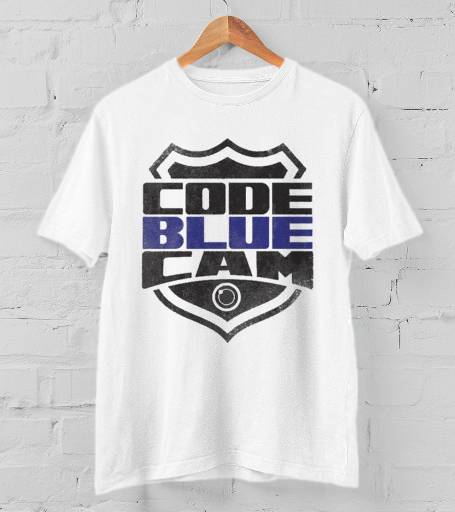 Code Blue Cam Badge Shield Emblem T-Shirt