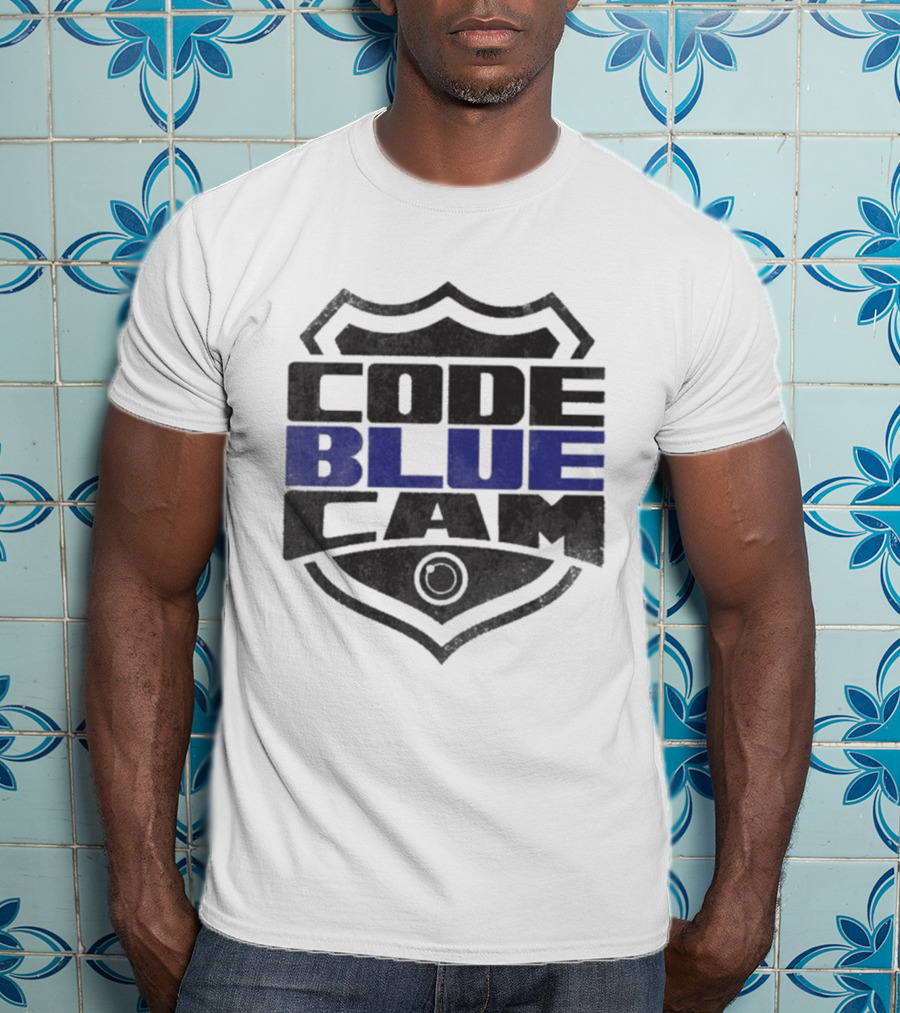 Code Blue Cam Badge Shield Emblem T-Shirt
