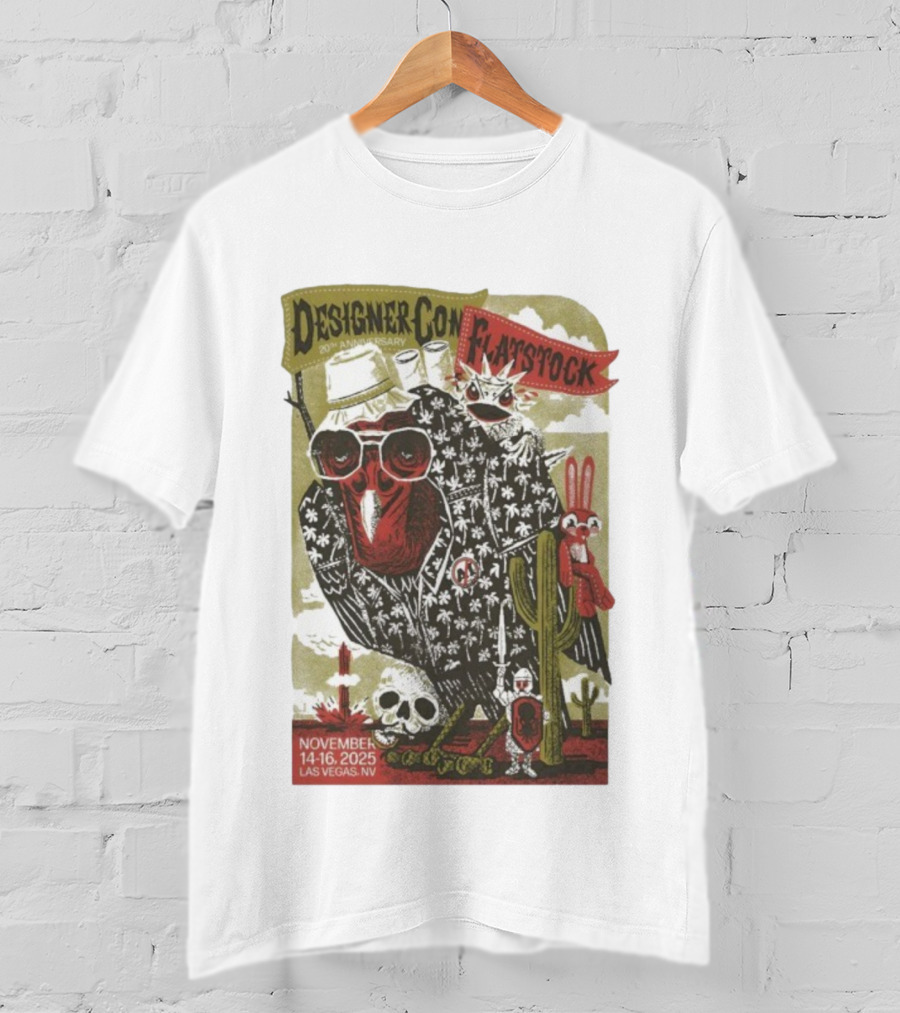 Flatstock 11 DesignerCon 20th Anniversary Las Vegas NV November 14-16 2025 T-Shirt