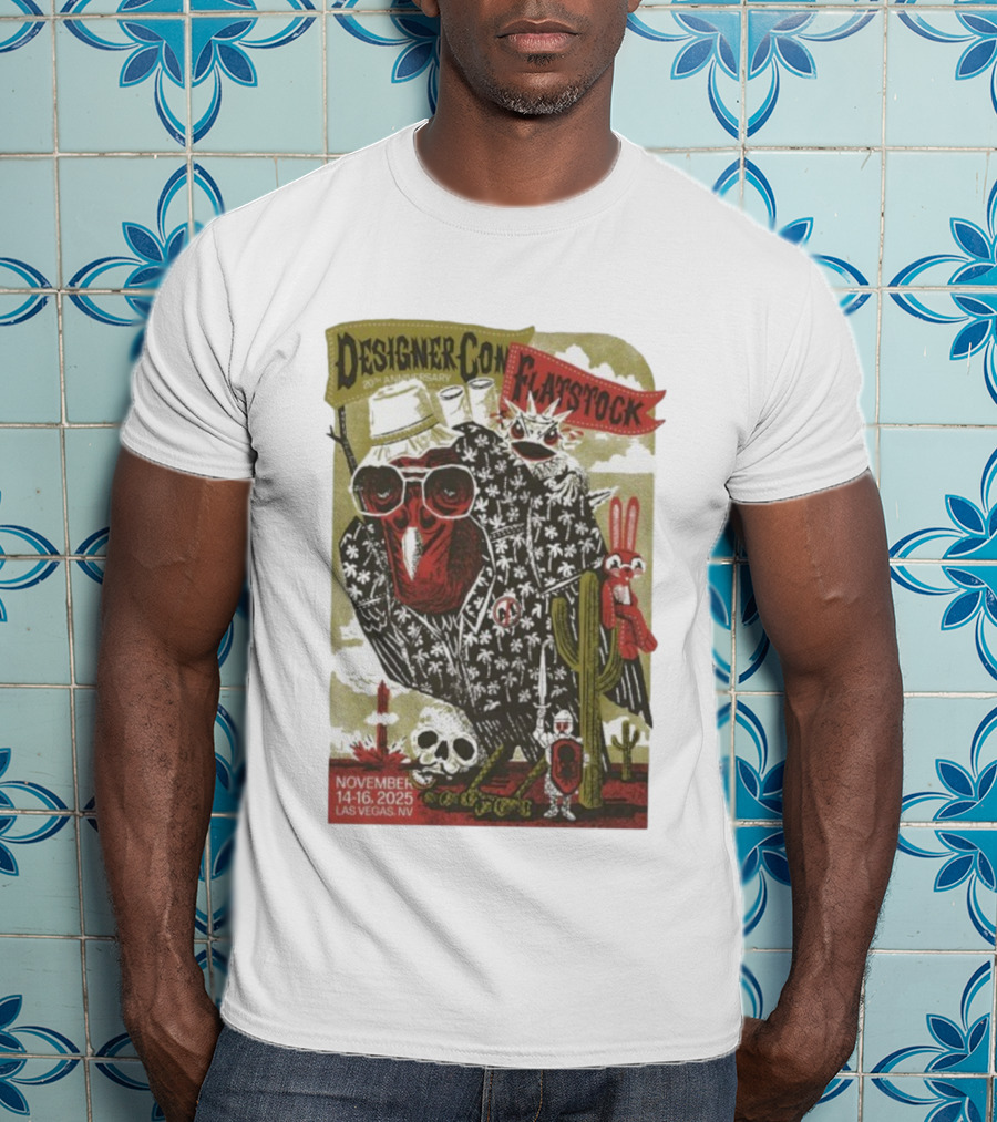 Flatstock 11 DesignerCon 20th Anniversary Las Vegas NV November 14-16 2025 T-Shirt
