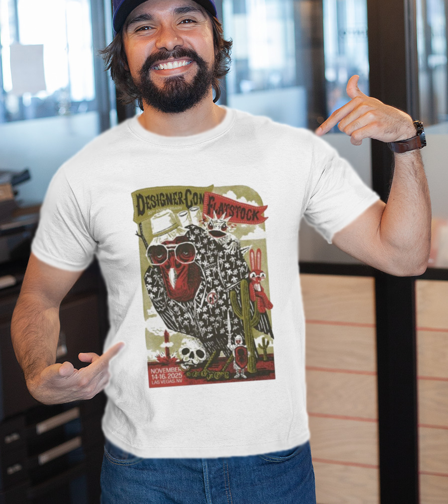 Flatstock 11 DesignerCon 20th Anniversary Las Vegas NV November 14-16 2025 T-Shirt