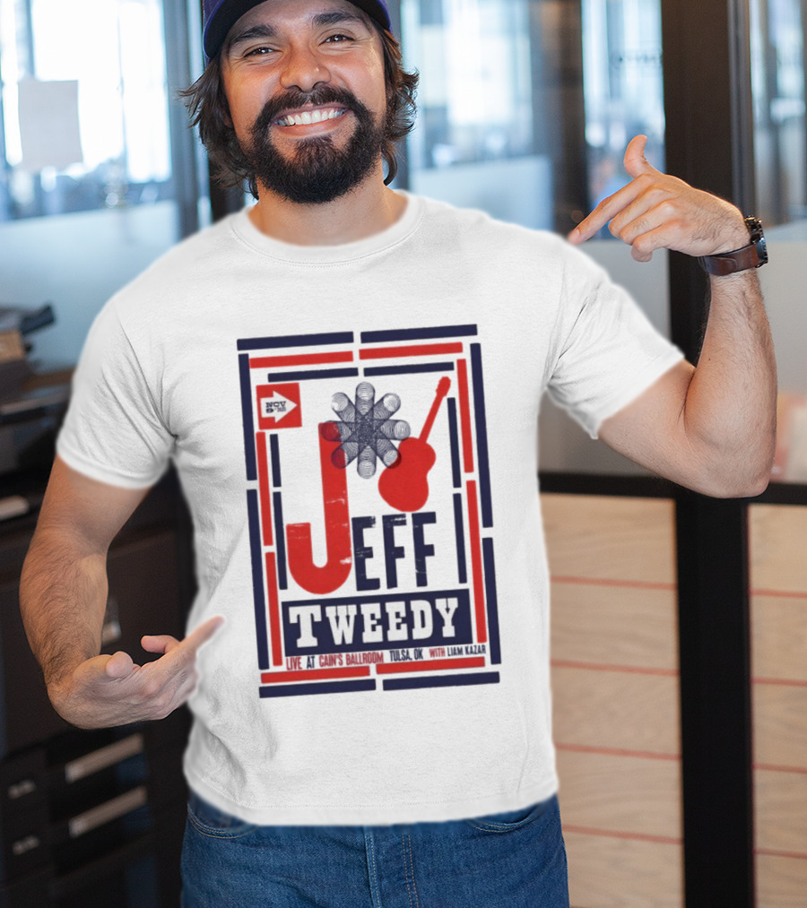 Jeff Tweedy Nov 9 Cain's Ballroom Concert Guitar Design T-Shirt