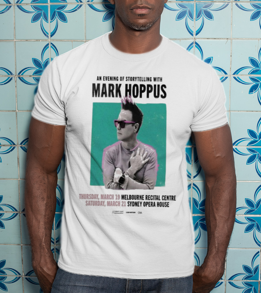 An Evening Of Storytelling With Mark Hoppus March 19 2026 Melbourne Recital Hall March 21 2026 Sydney Opera House Concert T-Shirt
