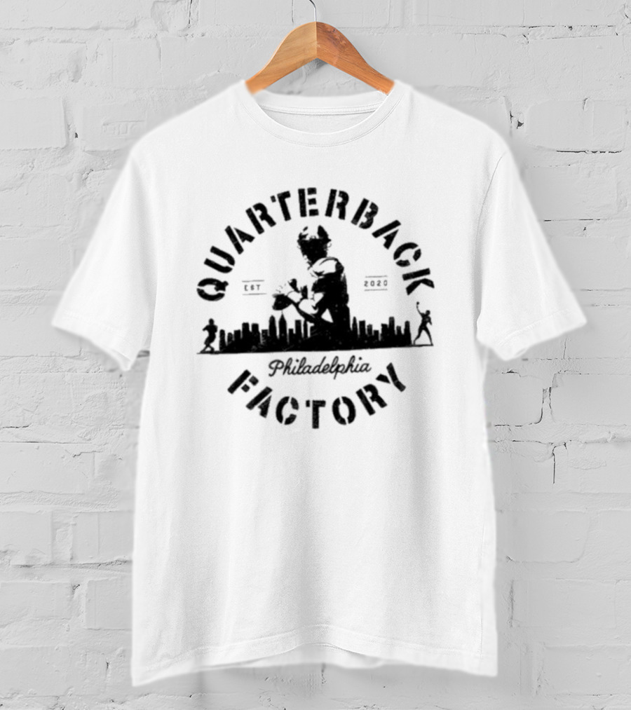 Philadelphia Eagles Quarterback Factory City Established 2020 T-Shirt