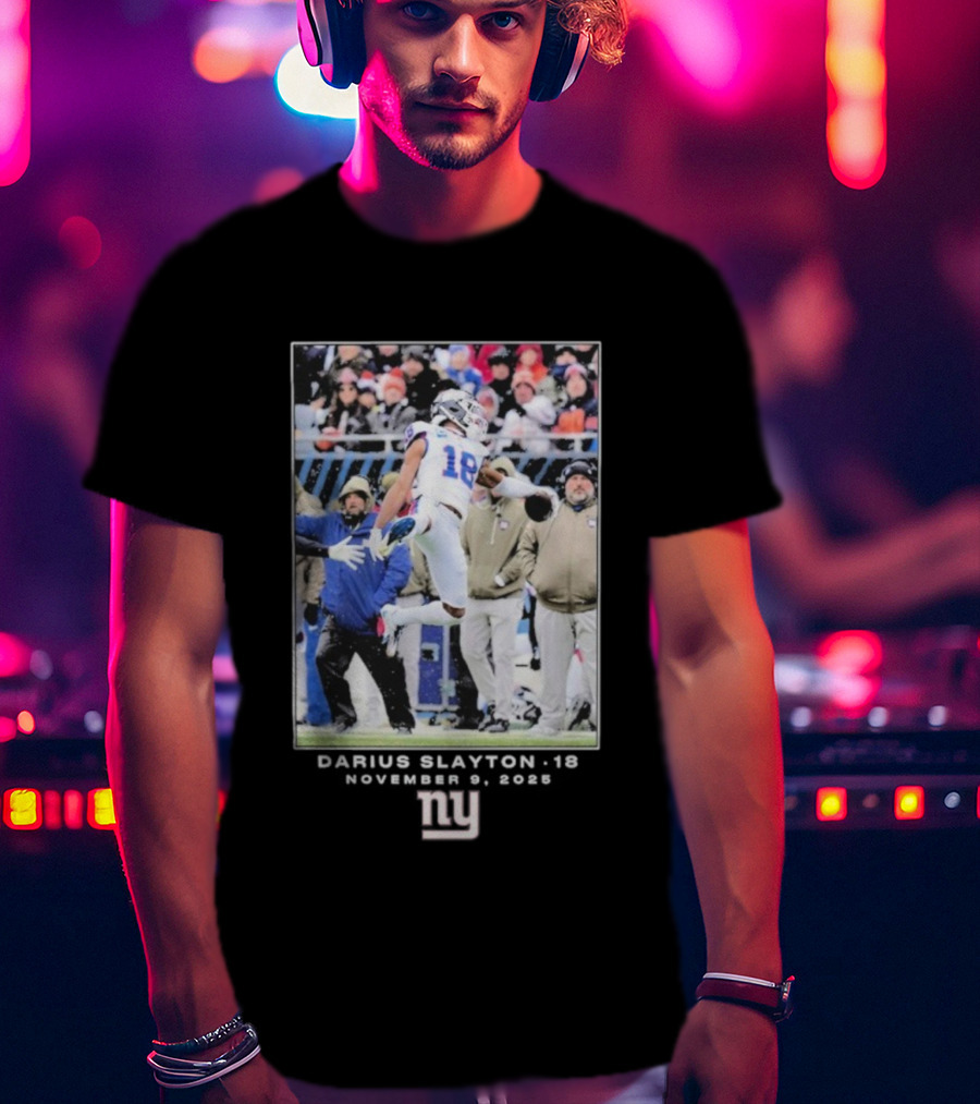 Darius Slayton New York Giants NFL Week 10 November 9 2025 T-Shirt