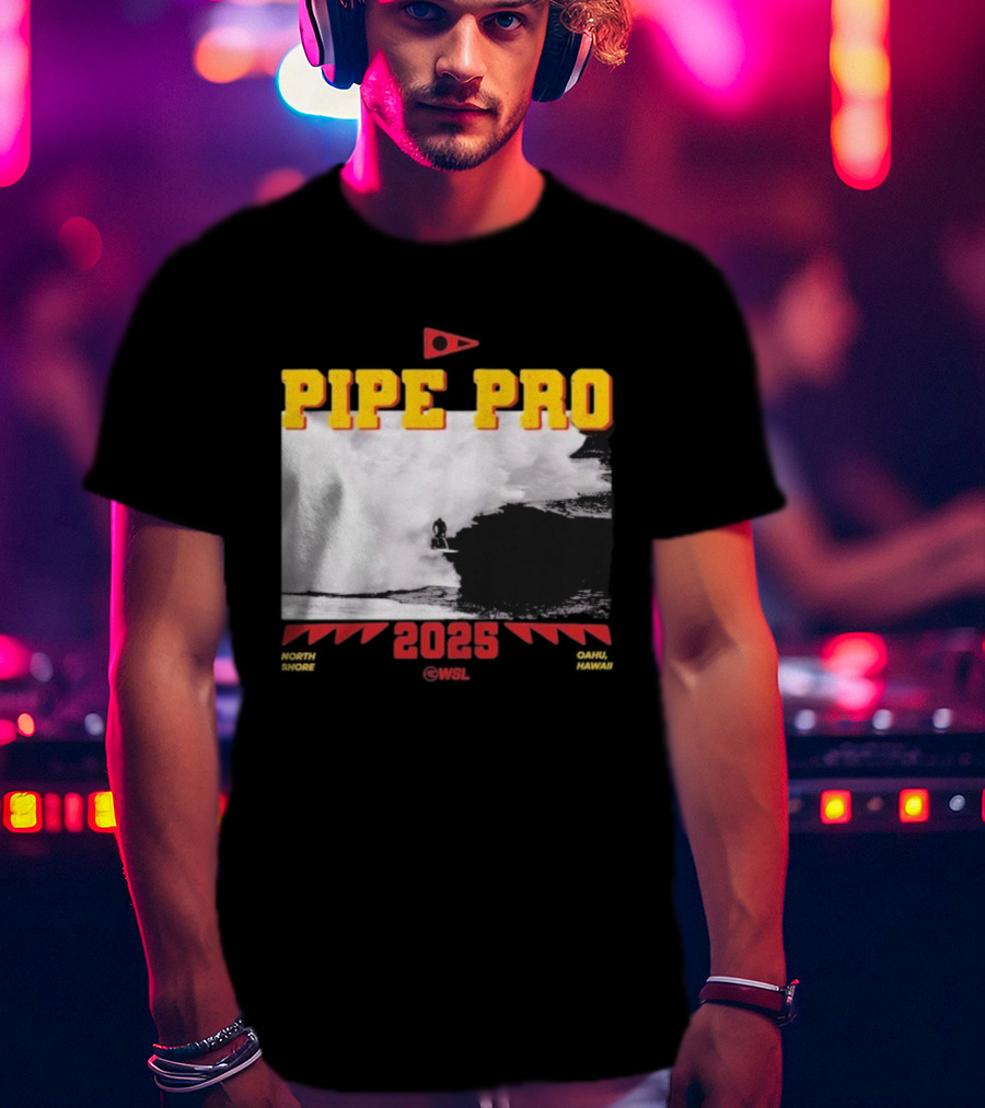 Florence Marine X Pipe Pro 2025 North Shore Oahu Hawaii WSL T-Shirt