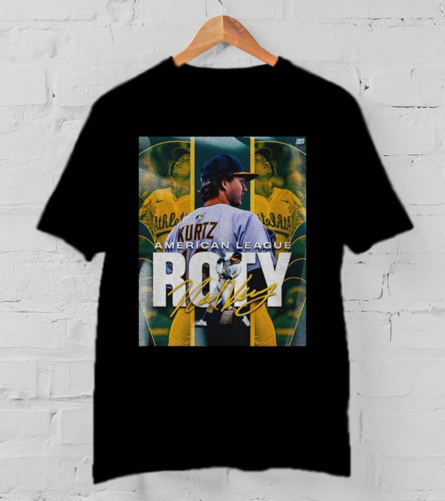 Kurtz American League ROTY Athletics Signature T-Shirt