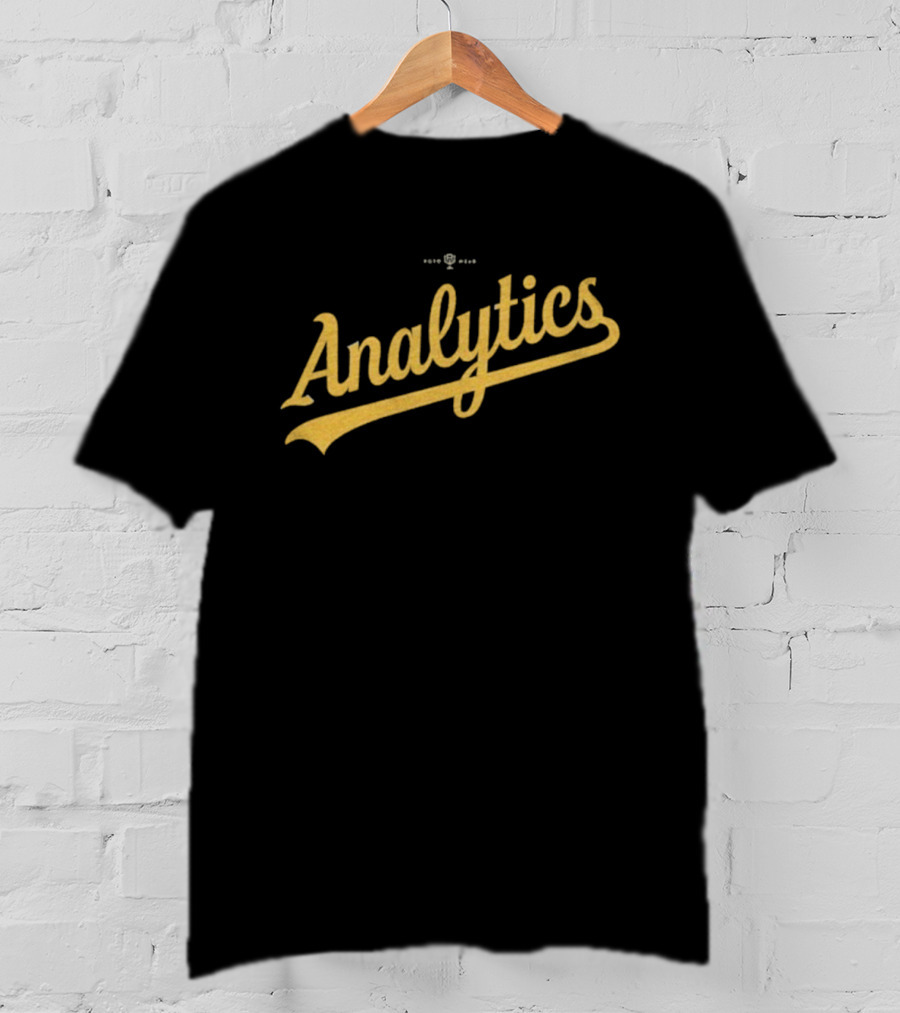 Oakland Athletics Analytics Script Retro Style T-Shirt
