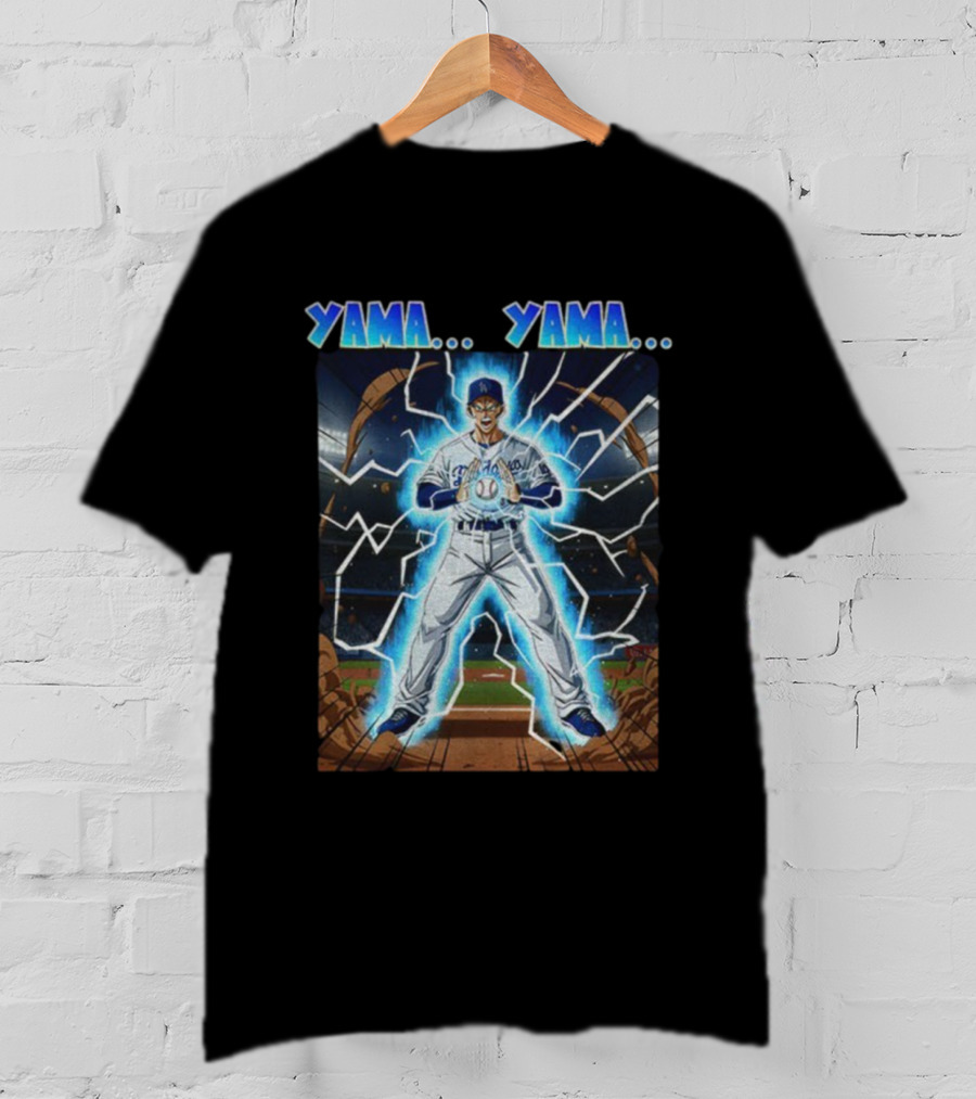 Yoshinobu Yamamoto Yama Yama Anime Los Angeles Dodgers MLB Baseball T-Shirt